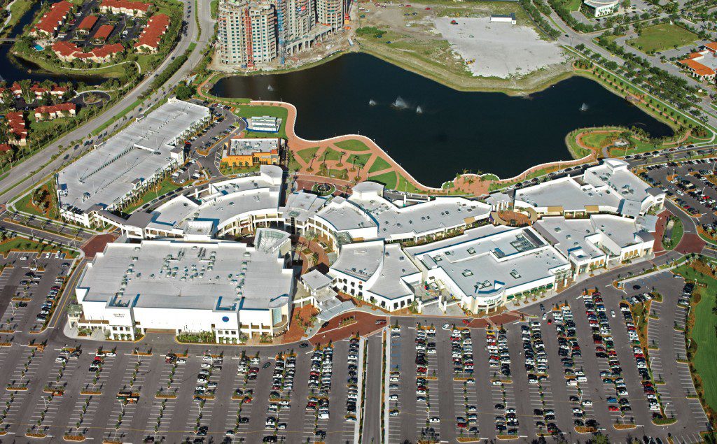Aerial View of Past Shopping Mall Project.